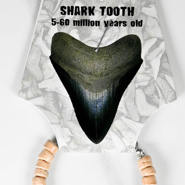 Collana con Dente di Squalo - Perline di Cocco/Sabbia Mor per la vendita all'ingrosso da parte di SS handcrafted Art