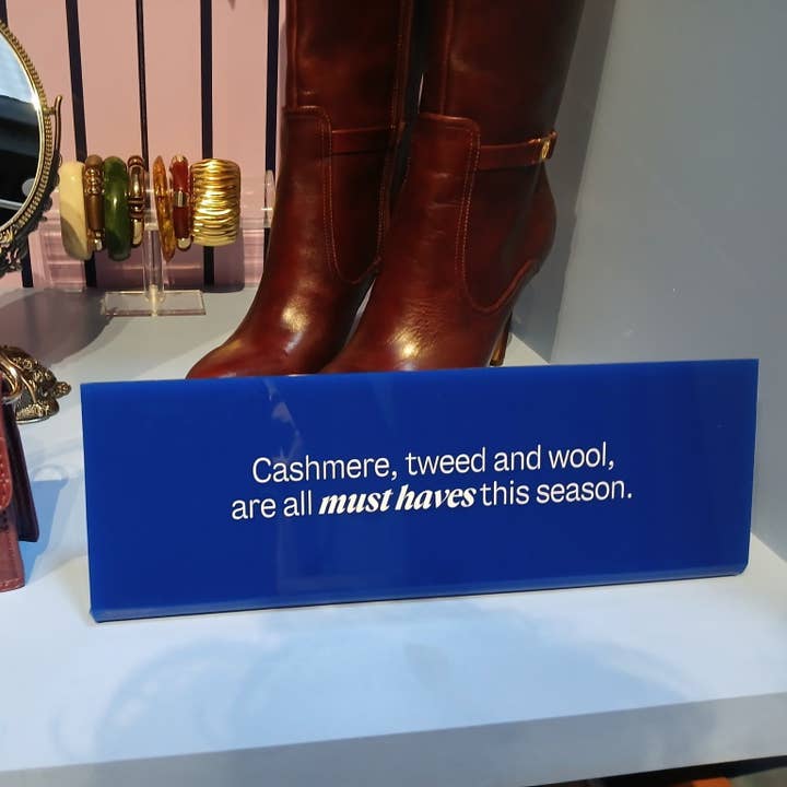 Signs and Mirrors – wholesale Desk riser – #028 - Opaque Acrylic Table Top Stand6