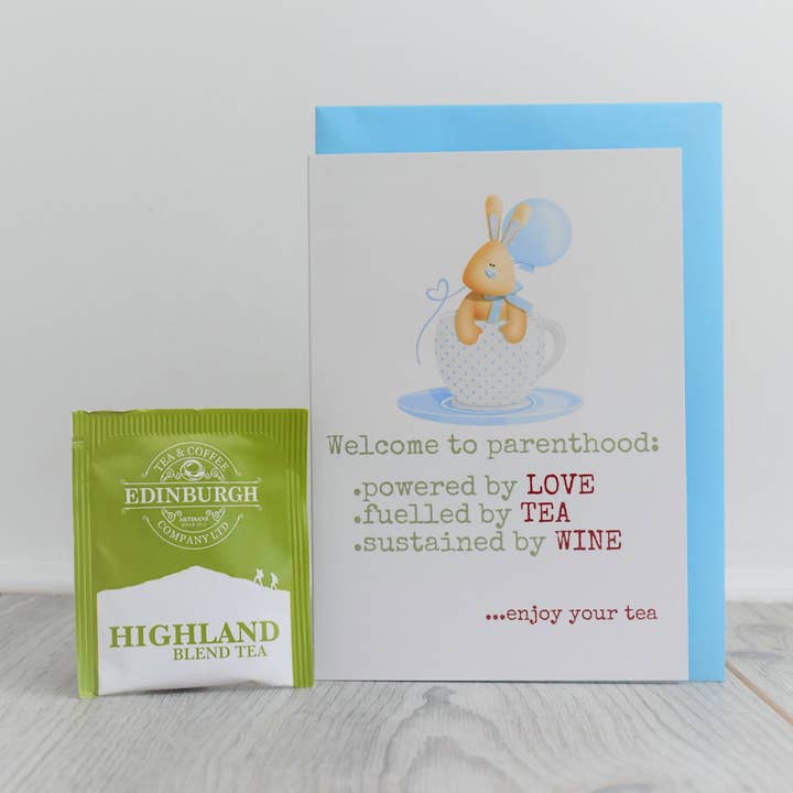 Cartão comemorativo do saquinho de chá - TEA-070 por atacado de Smith & Ross Designs