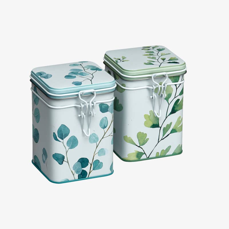 Eigenart - Vendita all'ingrosso Contenitori per alimenti - Scatole metalliche con stampa alberi 150 g1