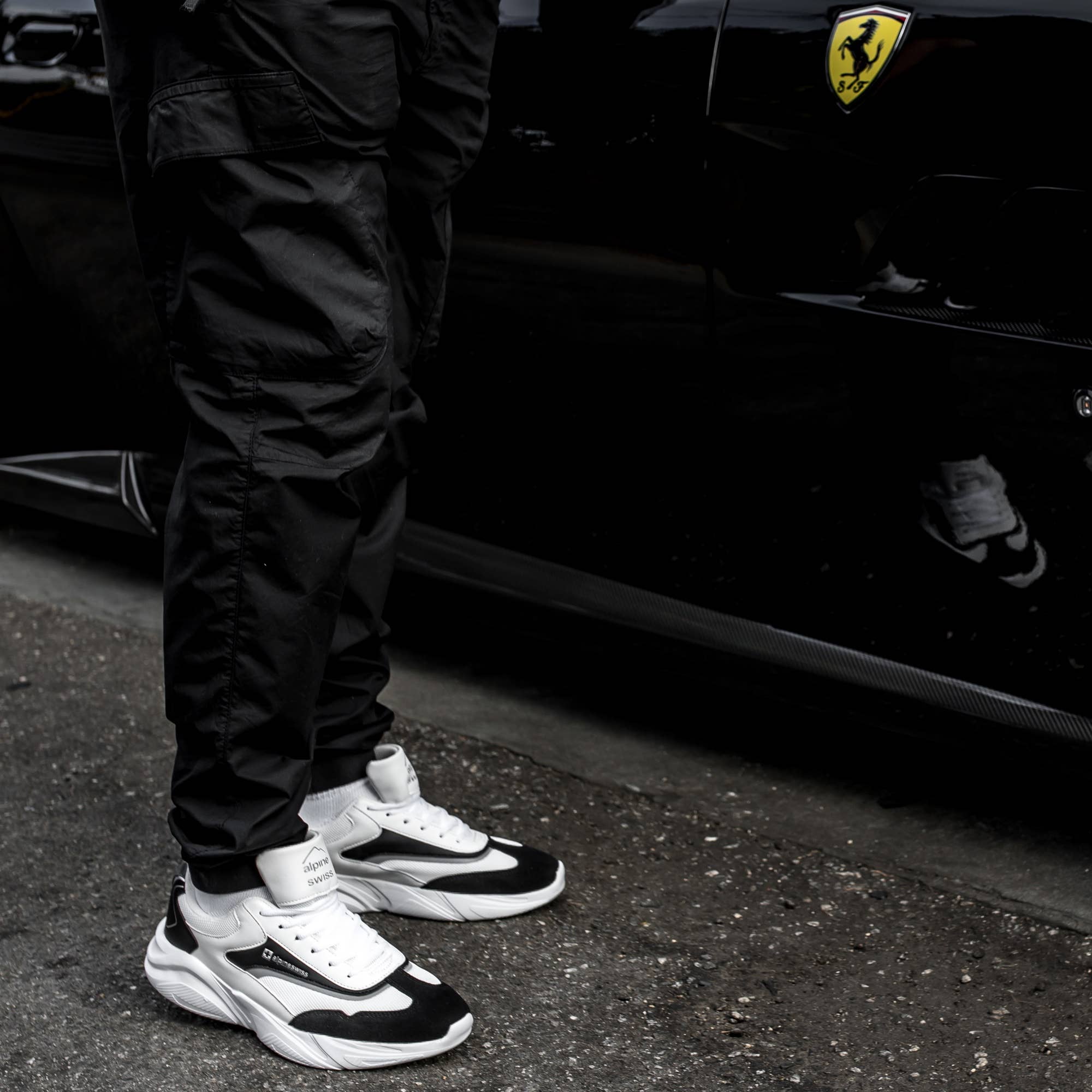 Wholesale Alpine Swiss Stuart Mens Chunky Sneakers Retro Platform