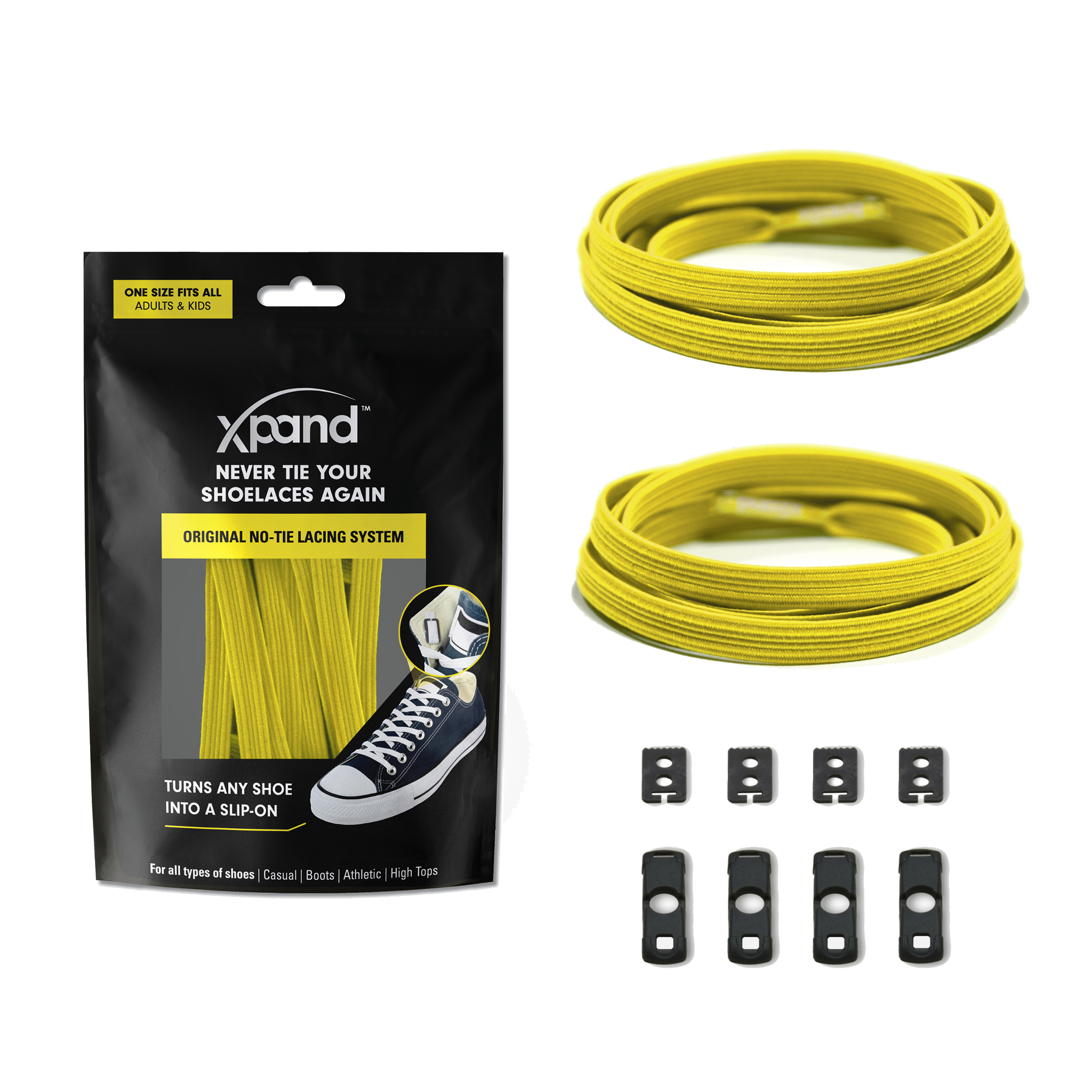 Xpand Laces – Engroshandel Snørebånd - Unisex – Elastiske flade snørebånd uden knude | Ingen flere knuder | Én størrelse17