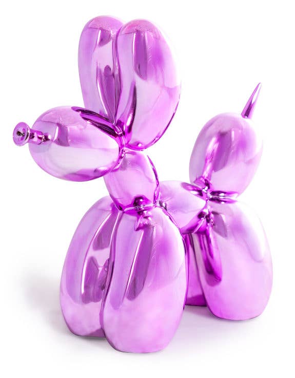 McGowan & Rutherford Ltd – wholesale Decorative figurine – Large Electro Pink Dog Figure0