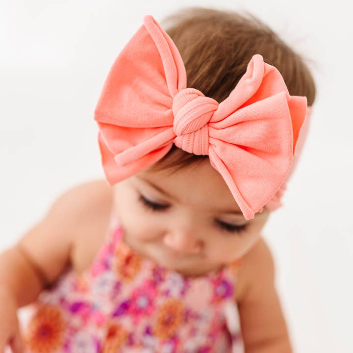 Baby Bling Bows – Laço para o cabelo – Bebé por atacado – Banda de cabeça com laço de nylon macio Baby Bling® FAB-BOW-LOUS®56
