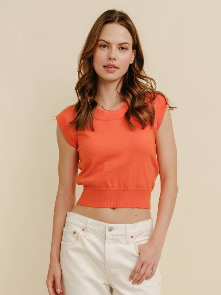 Cloud Ten - Wholesale Knit Sweater - Women's - CSW9821 - Women's Rib Neck Knit Sweater11