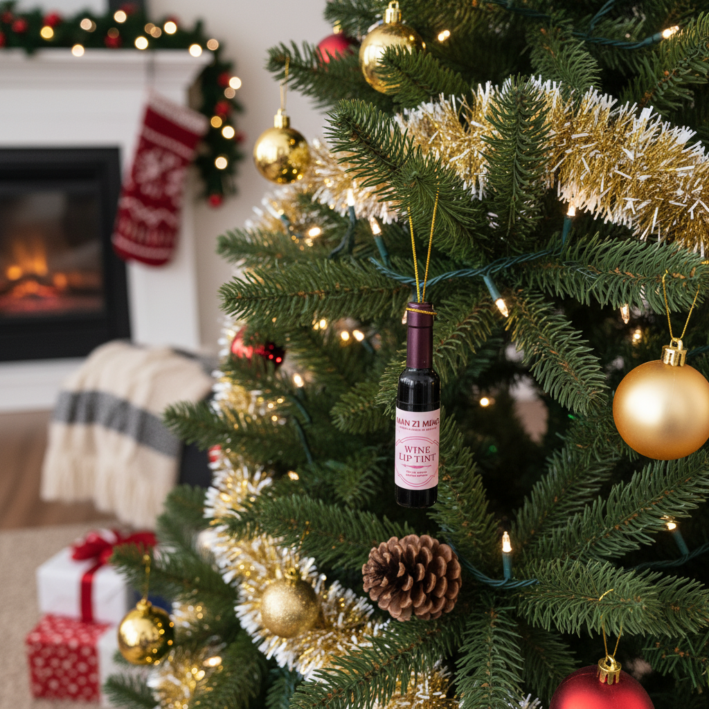 42POPS - Wholesale Lip Stain/Dye/Tint - `.Wine Bottle shape Lip Tint / Christmas Ornament2