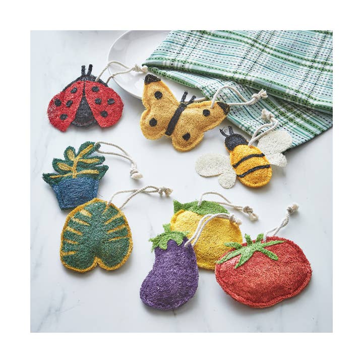 tag - Wholesale Loofah - Ladybug Loofah Scrubber - Red, Multi