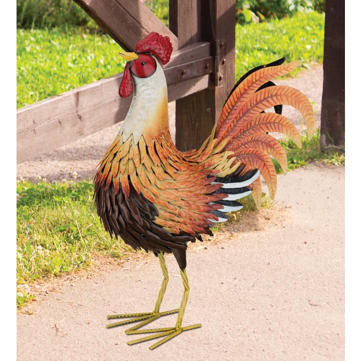 Regal Art & Gift - Wholesale Outdoor Ornament/Decor - Sunburst Rooster Decor MED3