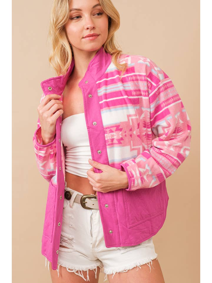 Blue B - Wholesale Fleece - Women's - 34348J - Blue B Aztec Exclusive Quilted Fleece Jacket13