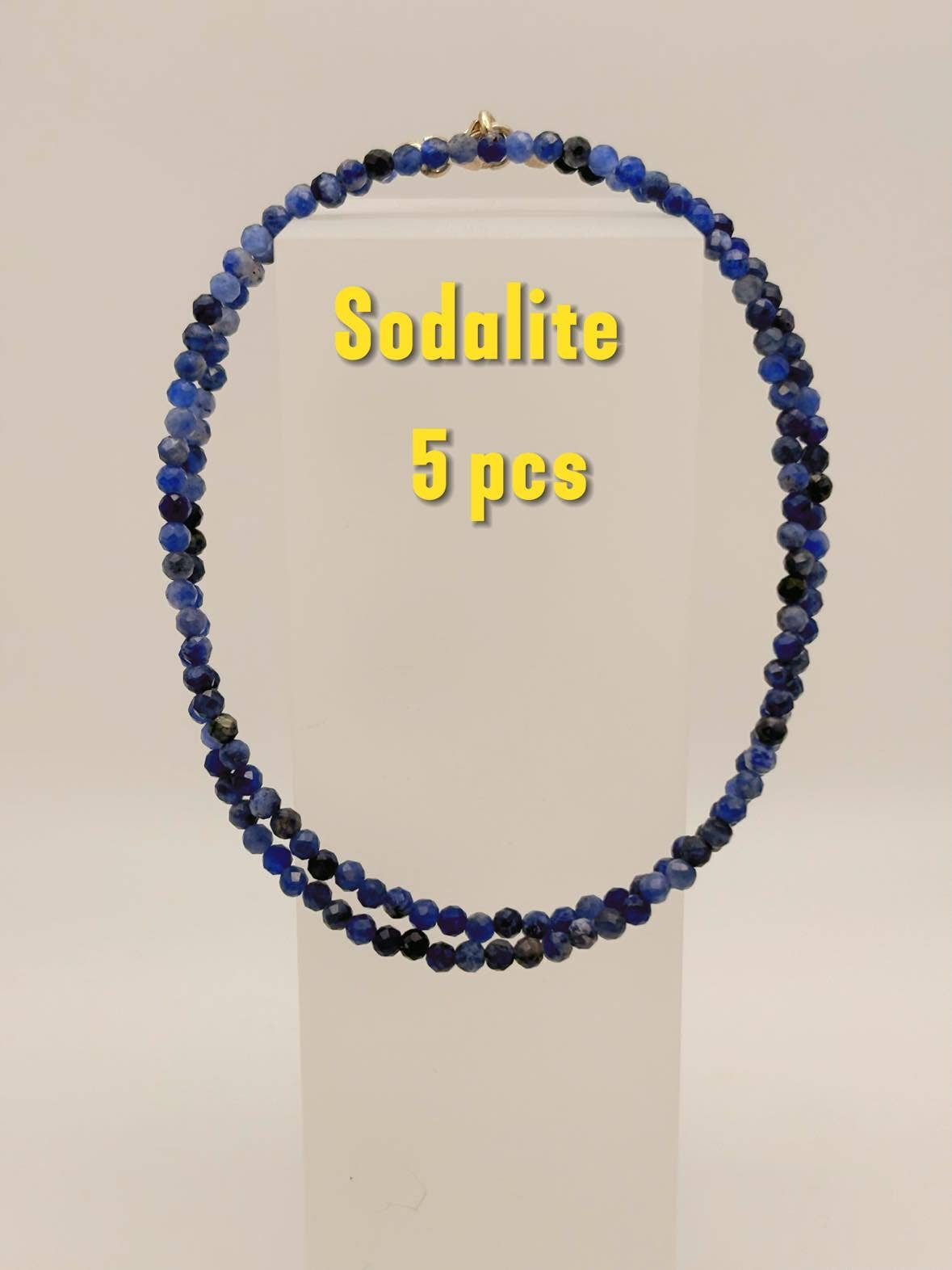 Csr jewelry design – wholesale Beaded/pearl necklace – Elegant Sterling Silver Faceted Bead Gemstone Necklace12