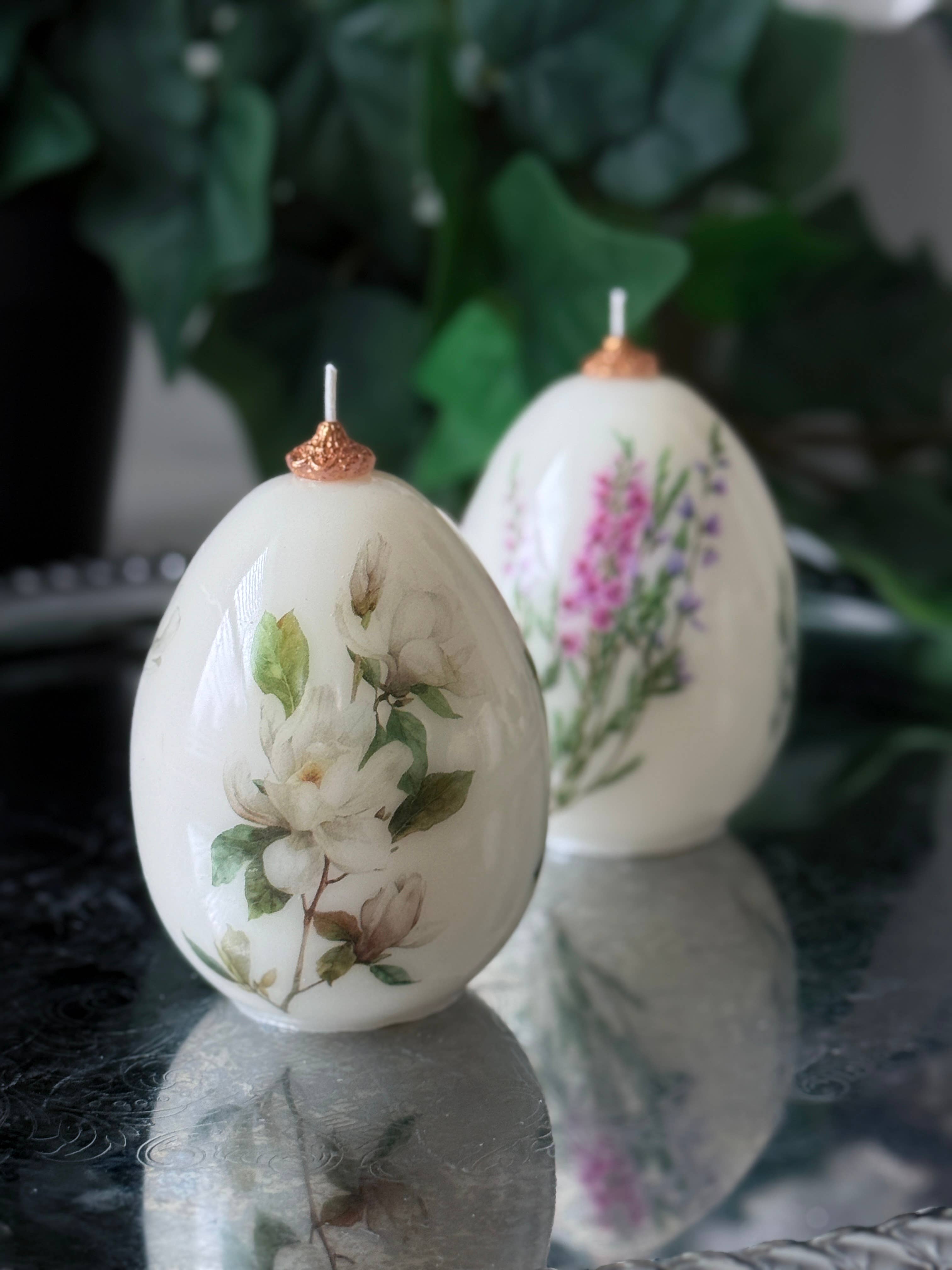 VR.candle - Wholesale Novelty Candle - Floral Easter Egg Candle: Spring holiday Decor2