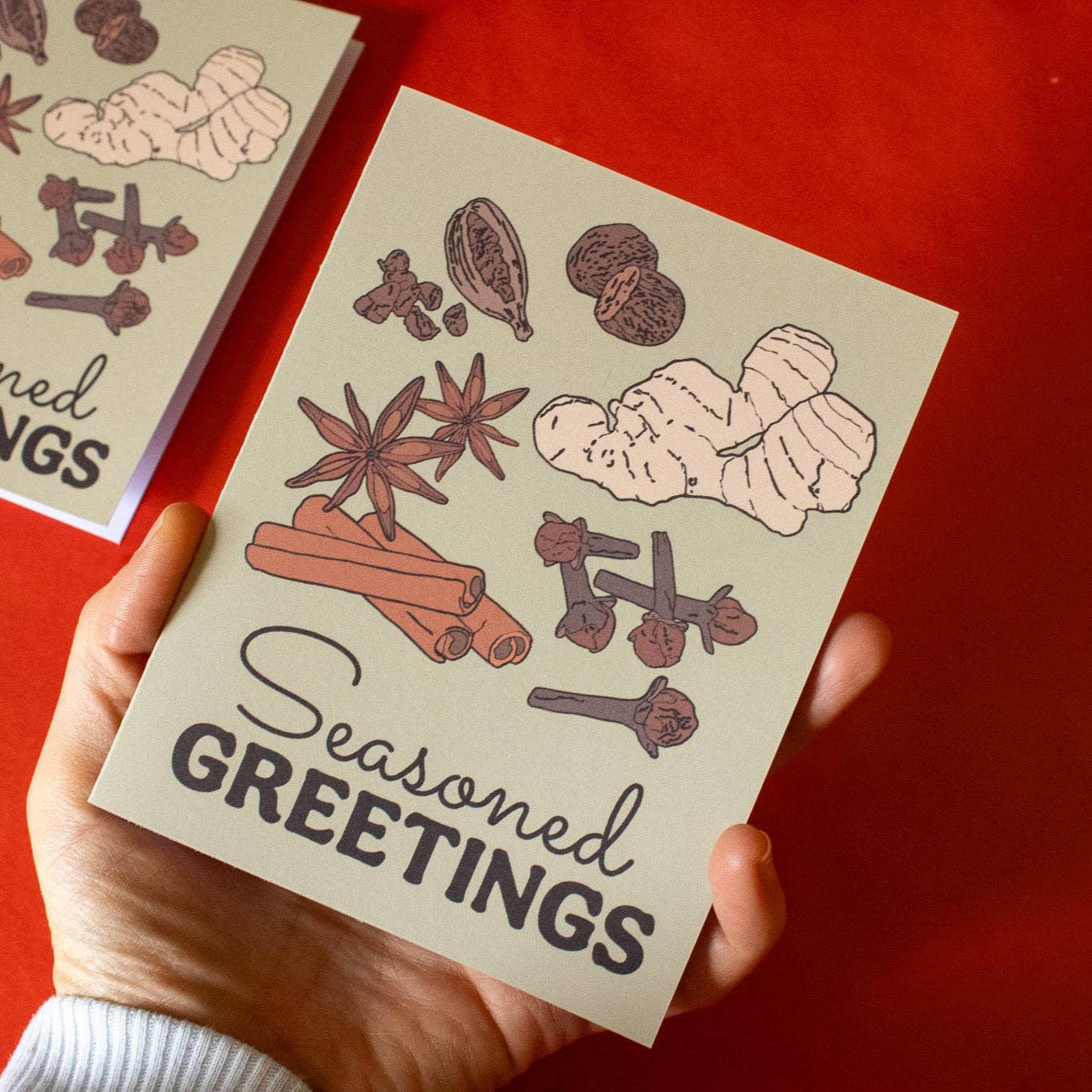 Doctor Scribble - Wholesale Season's Greetings Card - Seasoned Greetings Spices Holiday Greeting Card1