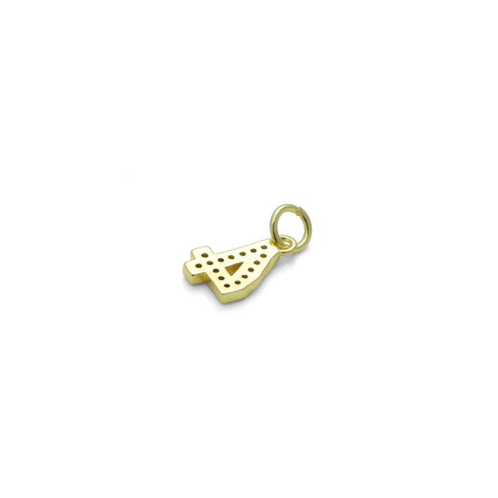 BestBeads&Beyond - Wholesale Individual Charm/Pendant - Clear CZ Ten Arabic Numer Charm Pendant, Sku#LX798