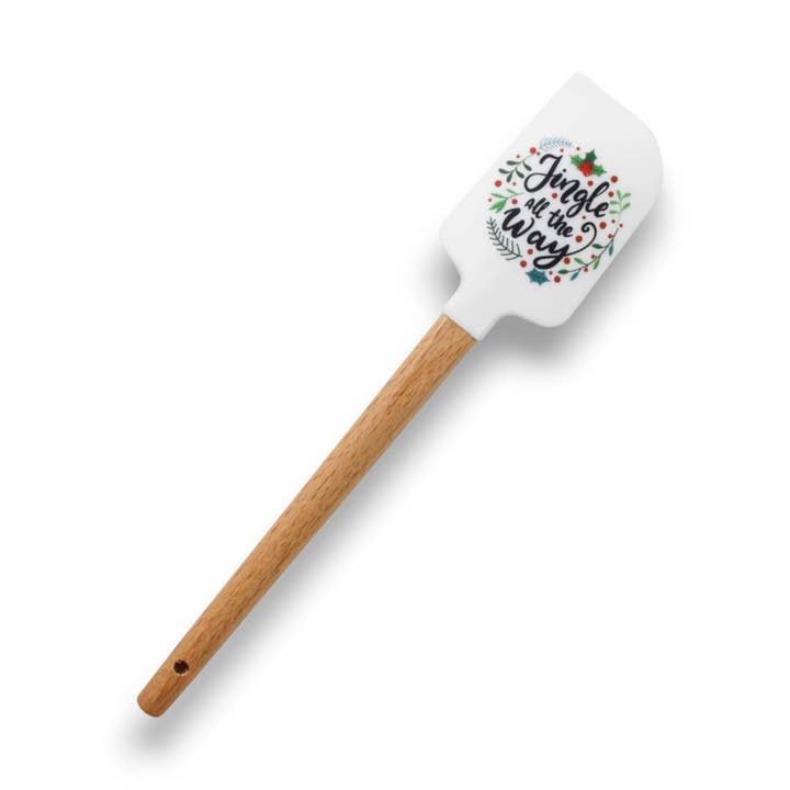 Christmas Jingle Spatula | Festive Holiday Kitchen Utensil for wholesale by Green Bee Tea Towels