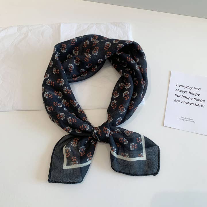 MKS America - Wholesale Bandana - Women's - Bohemia Tropical Floral botanical square scarf bandana3