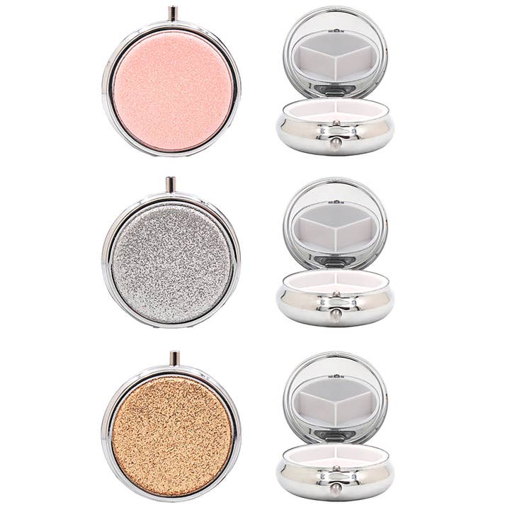 Glitter Colour Pill Box for wholesale by Joe Davies