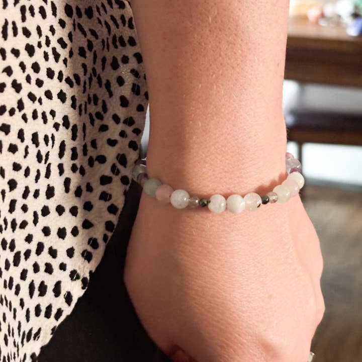 Bracelet Poissons | Bracelet Charme en Cristal | Acier Inoxydable ou Doré | Réglable pour la vente par Rock This Way Crystal Shop