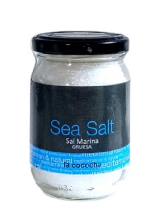 Coarse-grained Sea Salt 225g LA COCOCHA glass jar for wholesale by Sal La Cococha
