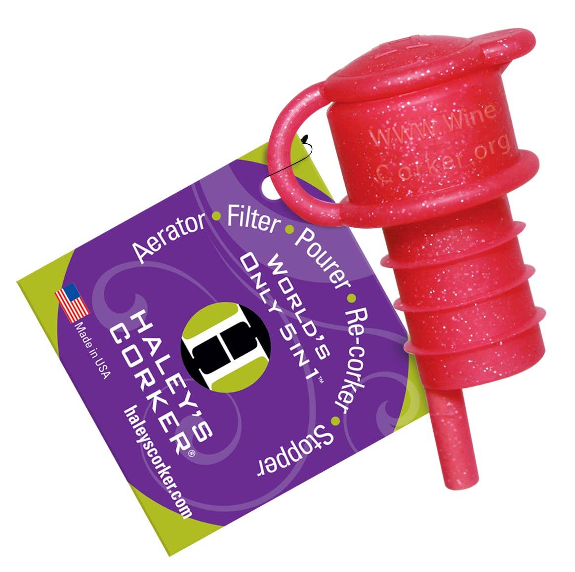 Haley's Corker - Wholesale Wine Tool Set - Original Haley's Corker - Hang Tag WITHOUT POP Display5