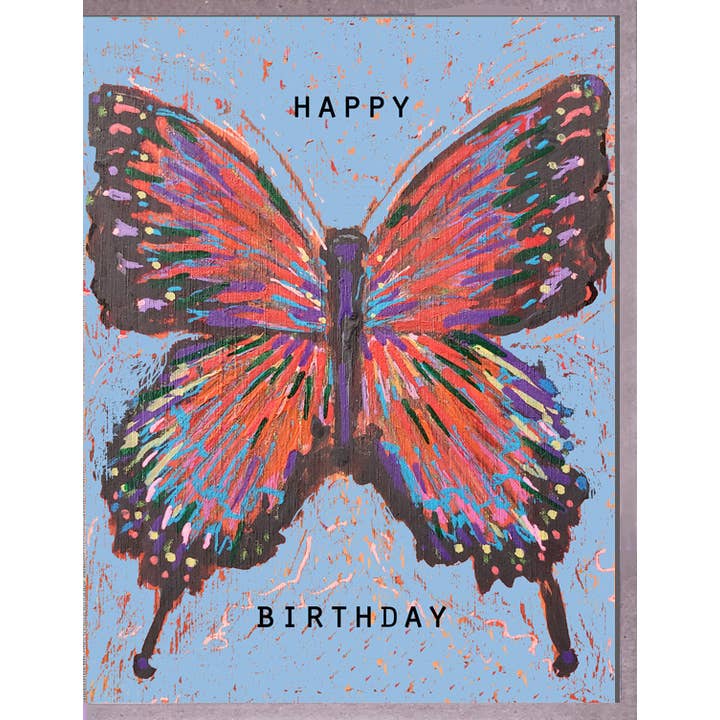 Butterfly. HB. Brenda Olson for wholesale by Blueberry Road Cards