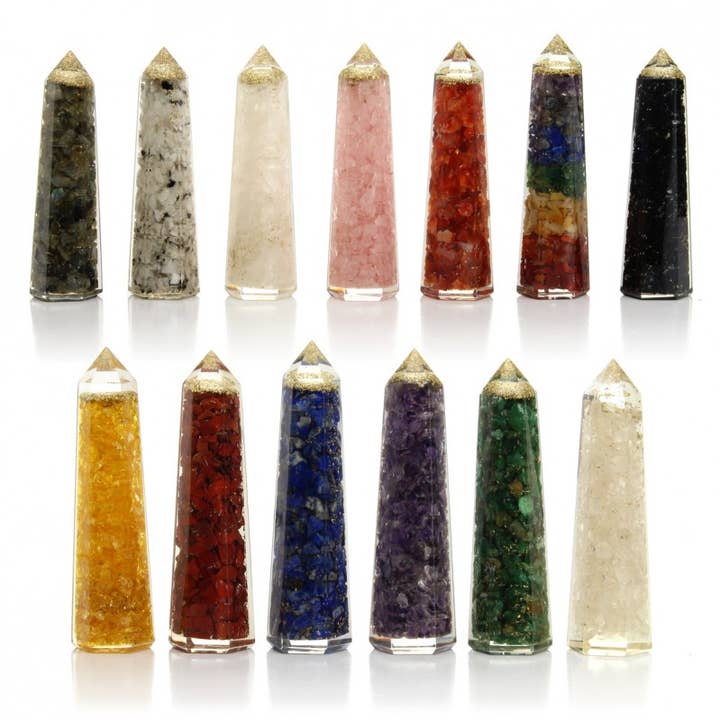 Orgonite in point format, 10 cm for wholesale by UniArt