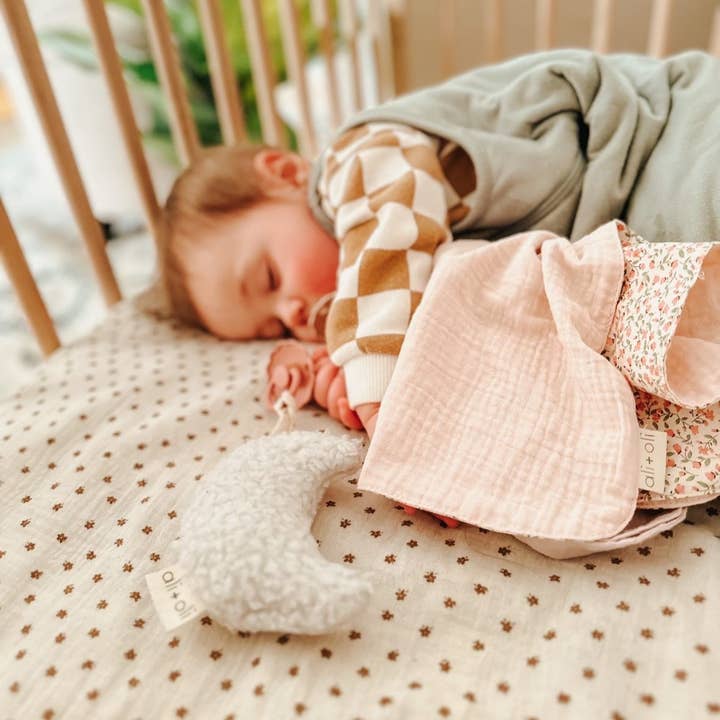 Ali+Oli - Wholesale Security/Cuddle Blanket - Baby - Pacifier Blanket Holder (Pink/Flowers)9