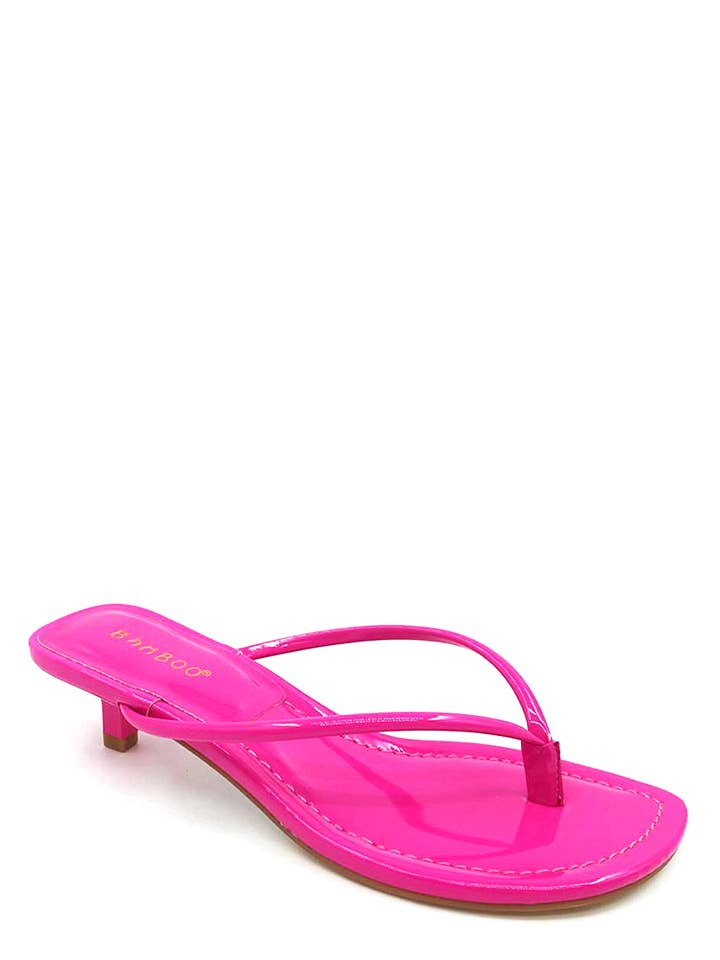 JOIA ACCESSORIES - Wholesale Sandals - Women's - FASHION THONG STRAP SLIP MINI HEEL, DAYLIGHT 01 122