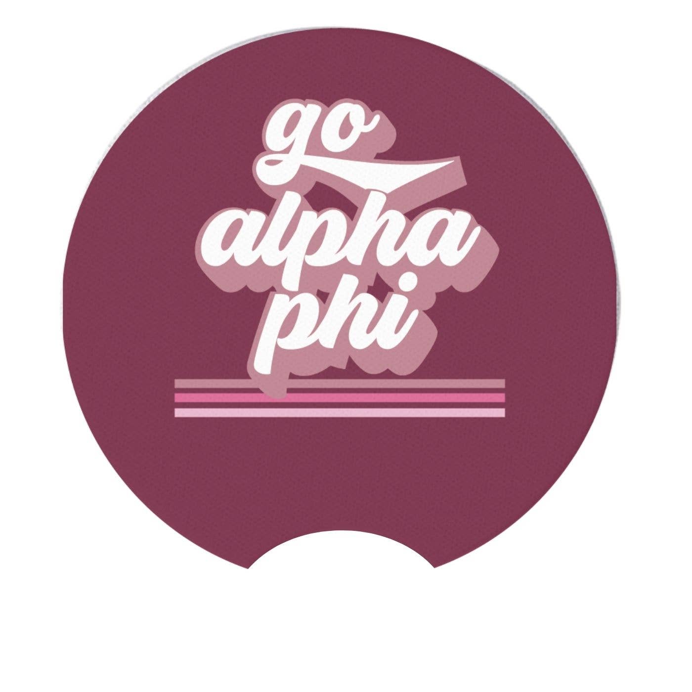 Sarahndipity Shop - Wholesale Car Coaster - Women's - Sorority Car Coasters - Go Design1