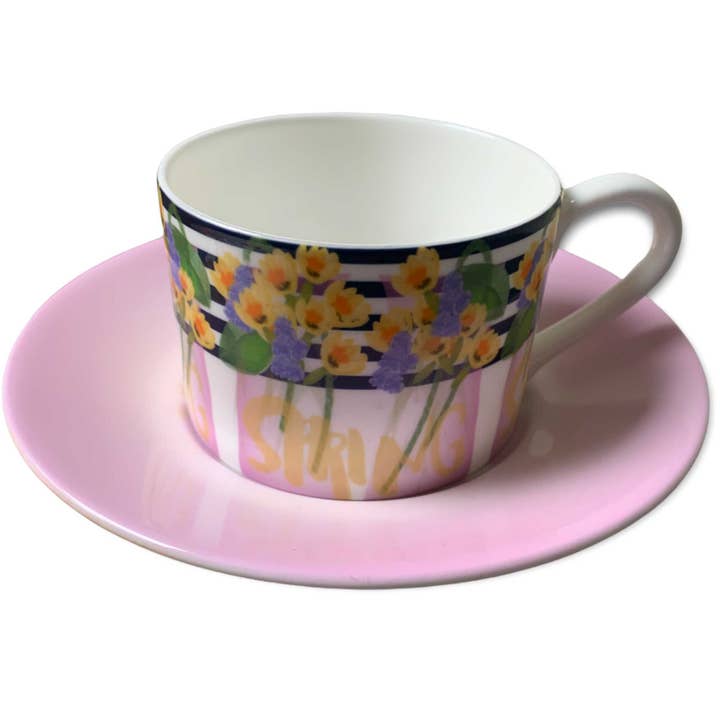 Spring Collection Cup & Saucer Set for wholesale by HeartART