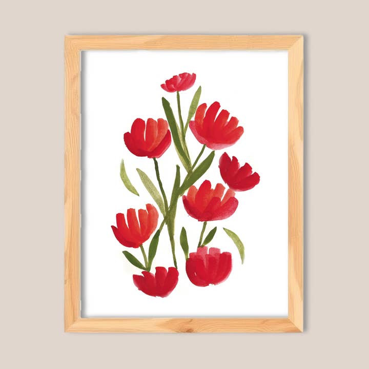 Poppies | 8x10 | Art Print for wholesale by enCourage Co.