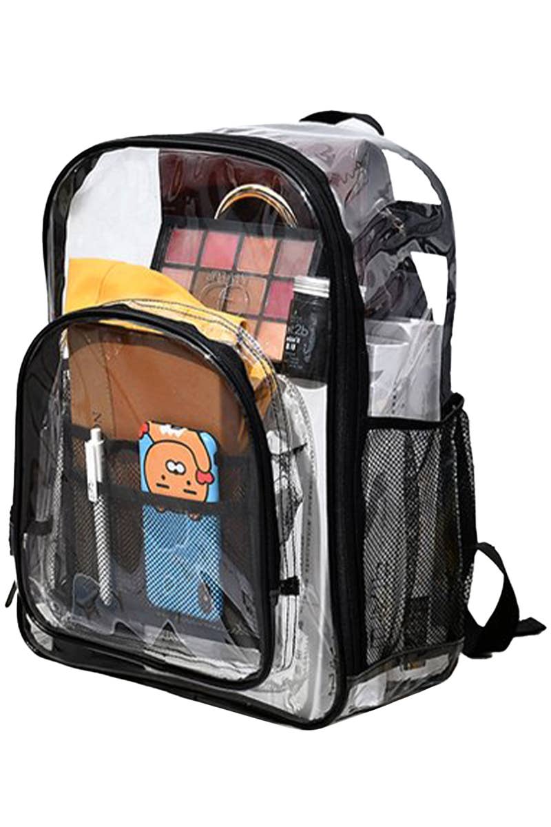 Cap Zone - Vente Sac à dos – femme - Sac à dos en PVC transparent extra large et durable16