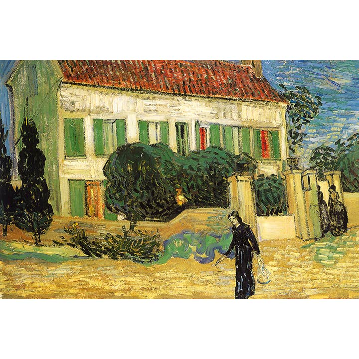Vincent van Gogh White House Night Poster 18x12 for wholesale by Gotham Gifts