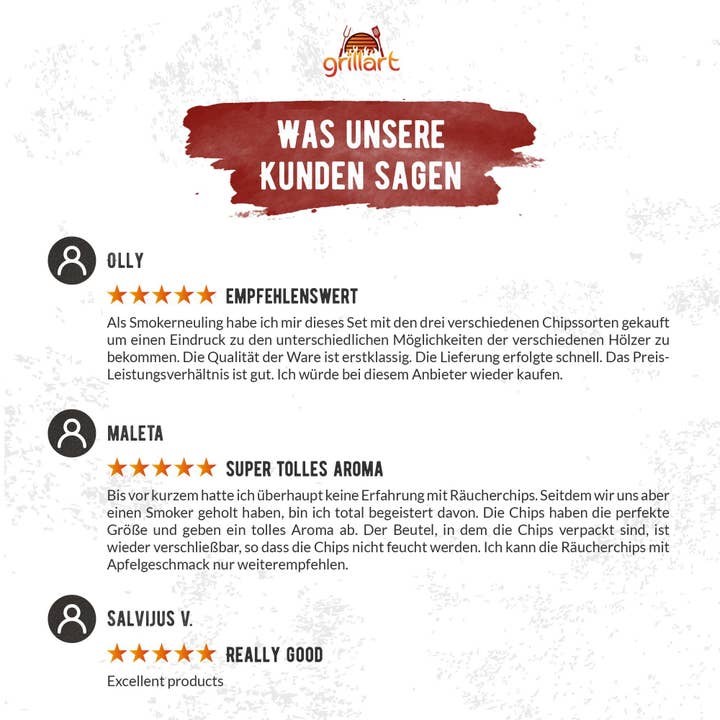 grillart® - Wholesale Outdoor grill tools - XL Premium Smoking Chips Mix - highly smoke-active smoking wood6