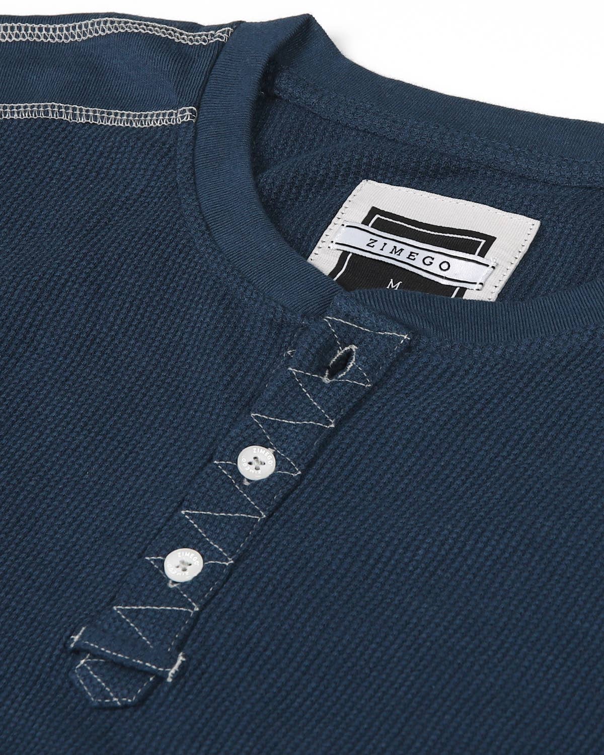 ZIMEGO - Vente T-shirt – homme - Henley thermique basique à manches longues pour homme, style décontracté4