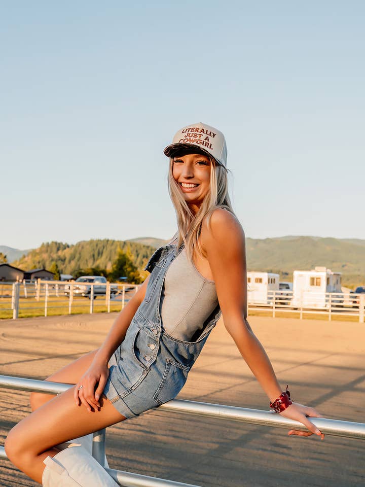 Literally Just A Cowgirl - Embroidered Hat for wholesale by Taylor River Ranch