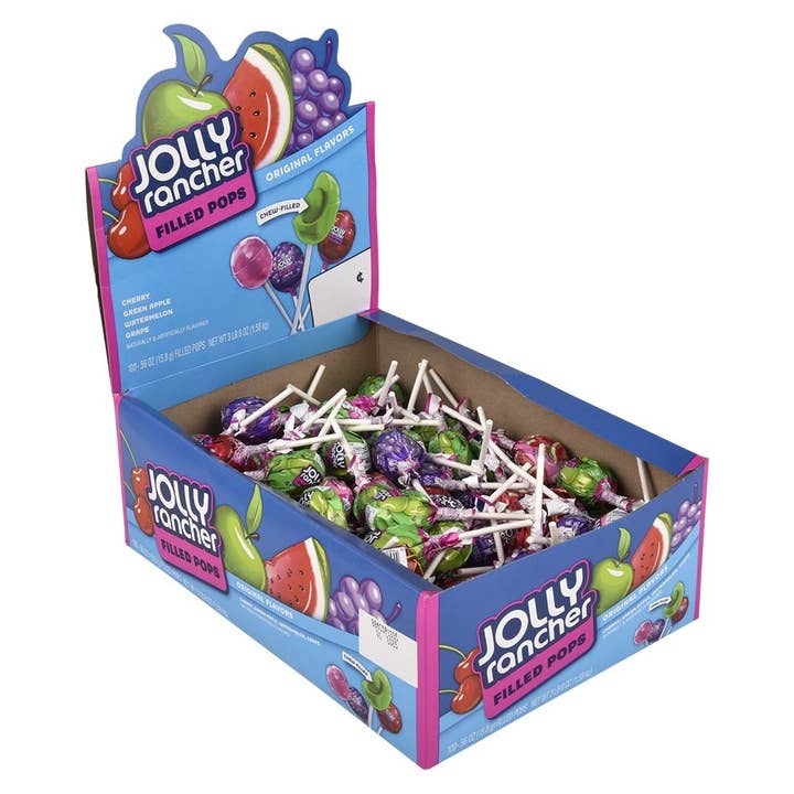 La Luna Bella - Toys - Wholesale Hard Candy - Jolly Rancher Fruit Chews Filled Lollipops- LLB Candy4