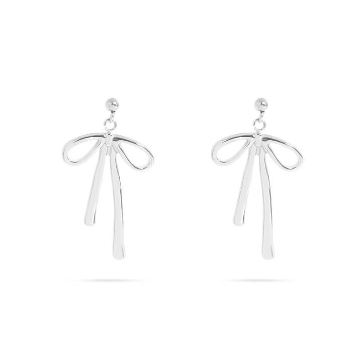 WJW – Brincos de argola por atacado – Brincos de Laço Fita em Aço Inoxidável com Revestimento PVD em Ouro 18K2