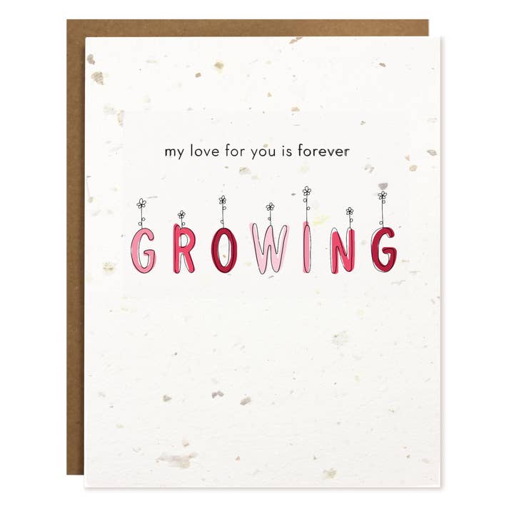 The Card Bureau - Wholesale Love Card - TOKA | Forever Growing | Plantable Card