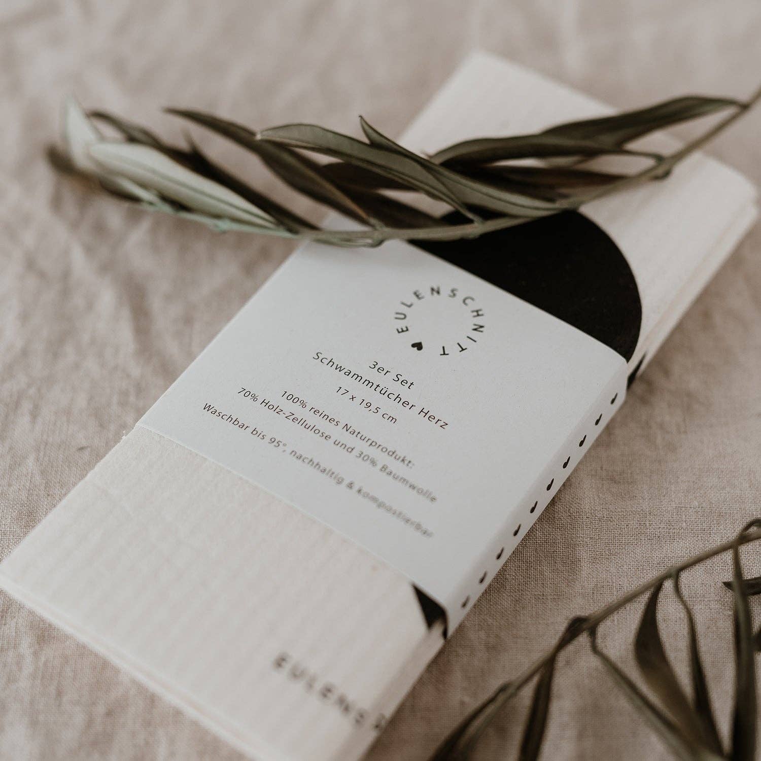 Eulenschnitt – Engroshandel Køkkenhåndklæde – Svampeklude hjerte i 3-pak (VE = 10 stk)2