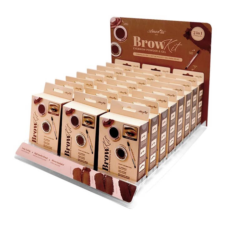 PINEAPPLE Beauty – wholesale Eyebrow pencil/filler – AMORUS CO-BROWKD Brow Kit Eyebrow Powder & Gel - 24 pcs