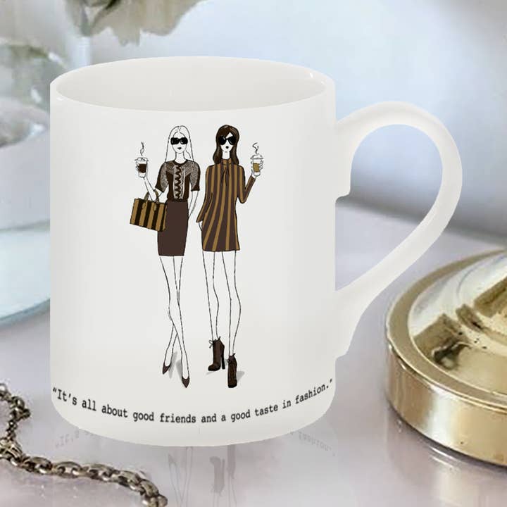 Melhores amigos - Caneca La Vita Lux Fine Bone China por atacado de Catherine Loves