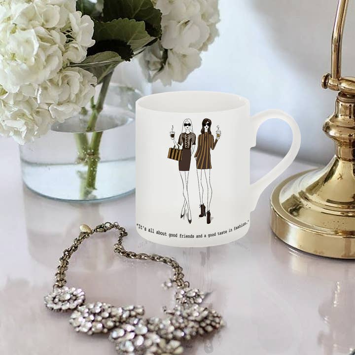 Beste vrienden - La Vita Lux Fine Bone China mok voor wholesale door Catherine Loves