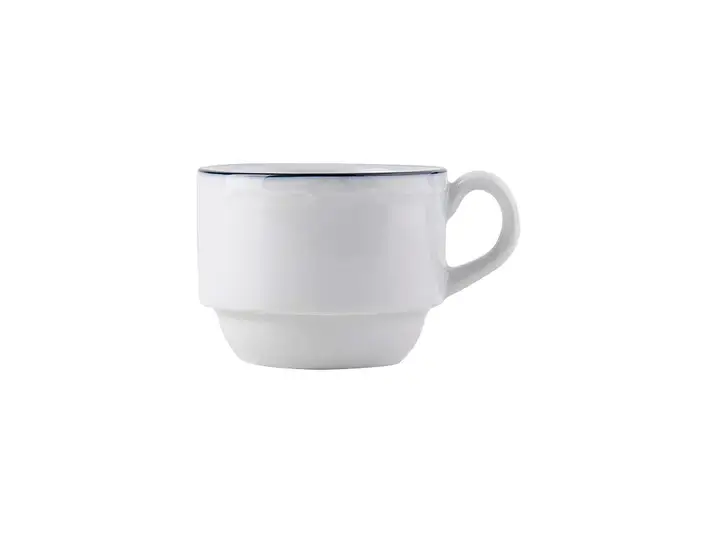 Scalloped Ceramic Stackable Espresso Cup, 3oz for wholesale on Faire0