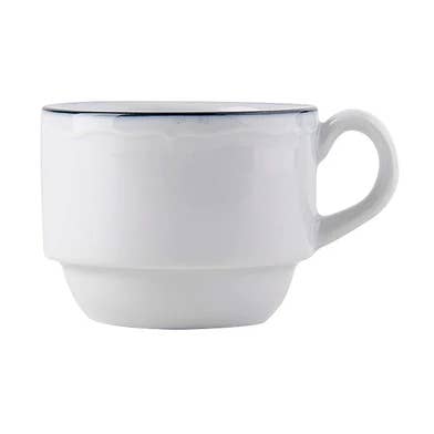 Scalloped Ceramic Stackable Espresso Cup, 3oz for wholesale on Faire0