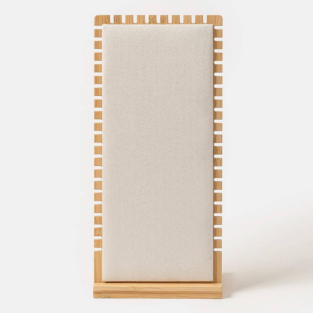 LEGNO Espositore per Gioielli Rettangolare in Legno Allungato in vendita all'ingrosso su Faire4