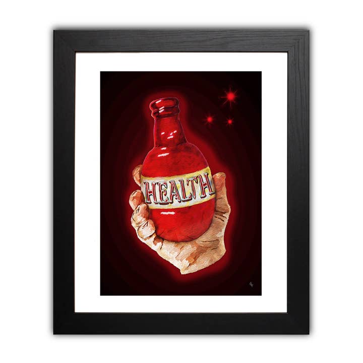 Poción de salud — Impresión artística para venta al por mayor de Joy & Fury Art