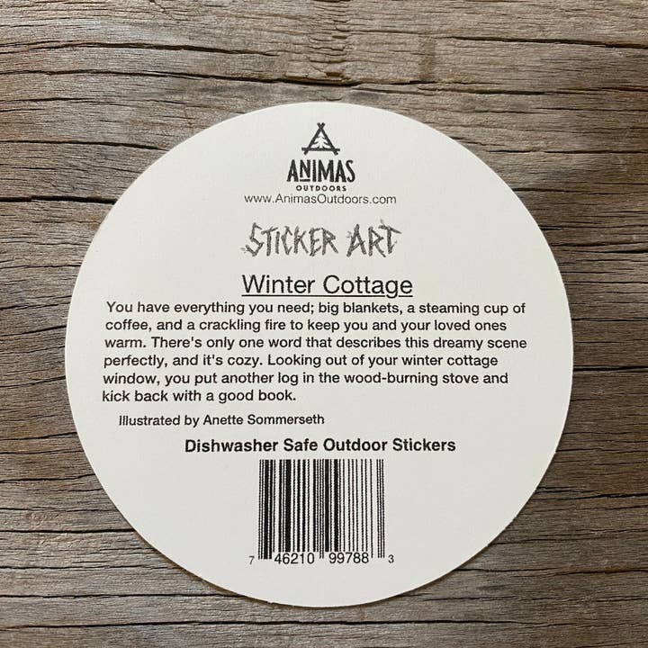 Sticker Art - Wholesale Sticker - Winter Cabin Snow Sticker3