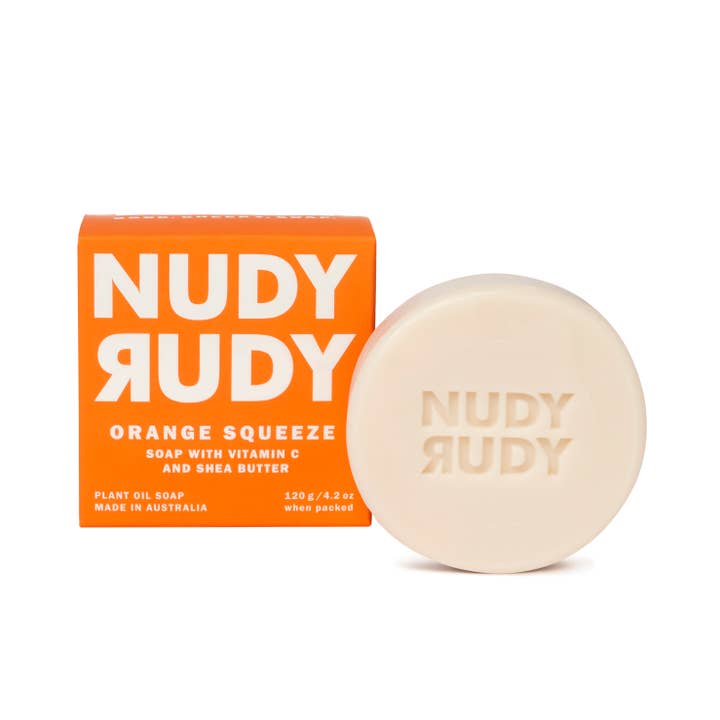 Nudy Rudy Bar Soap 4.2oz - Orange Squeeze for wholesale by Nudy Rudy