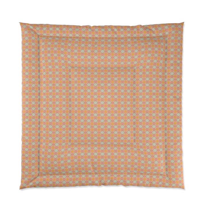 Édredon Peach Sunbeam pour la vente par B.Maraffi Art and Home