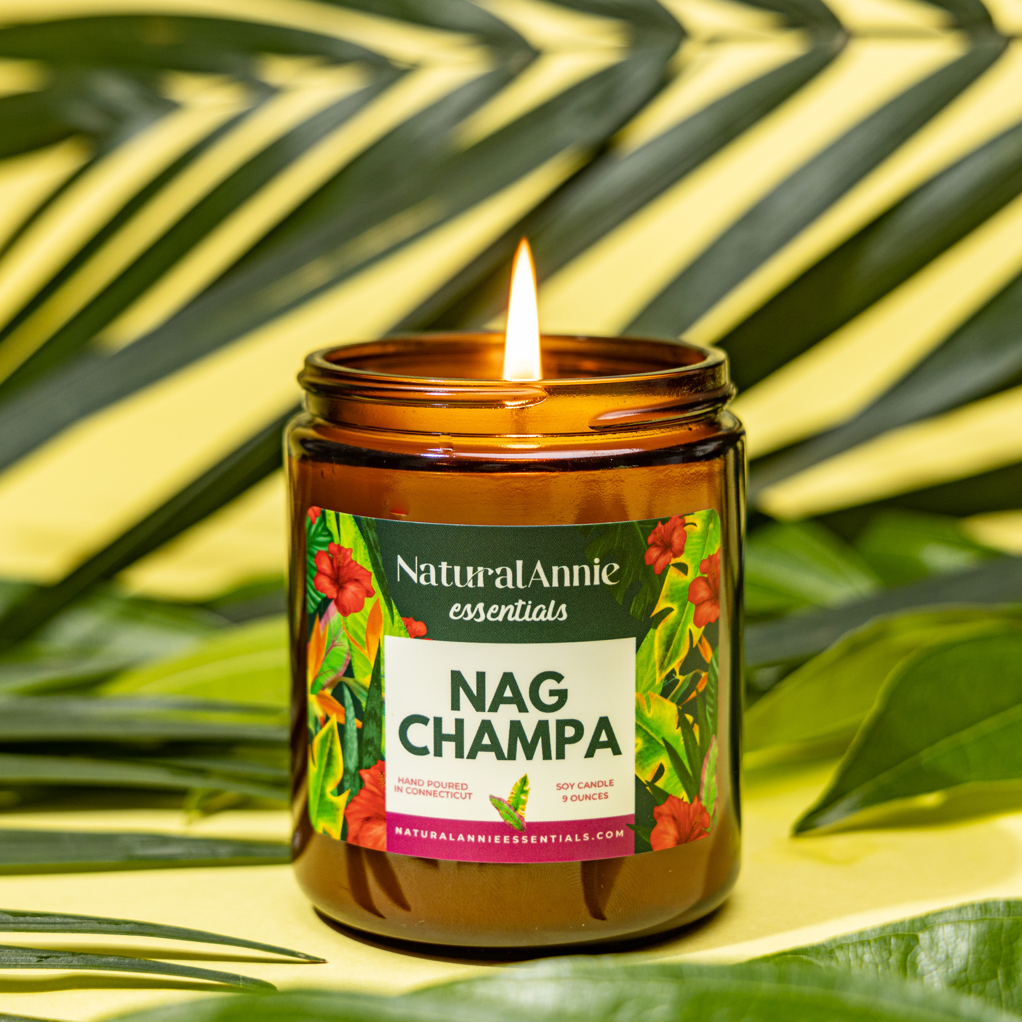 NaturalAnnie Essentials - Wholesale Jar/Filled Candle - Handmade Nag Champa Incense Scented Soy candle4